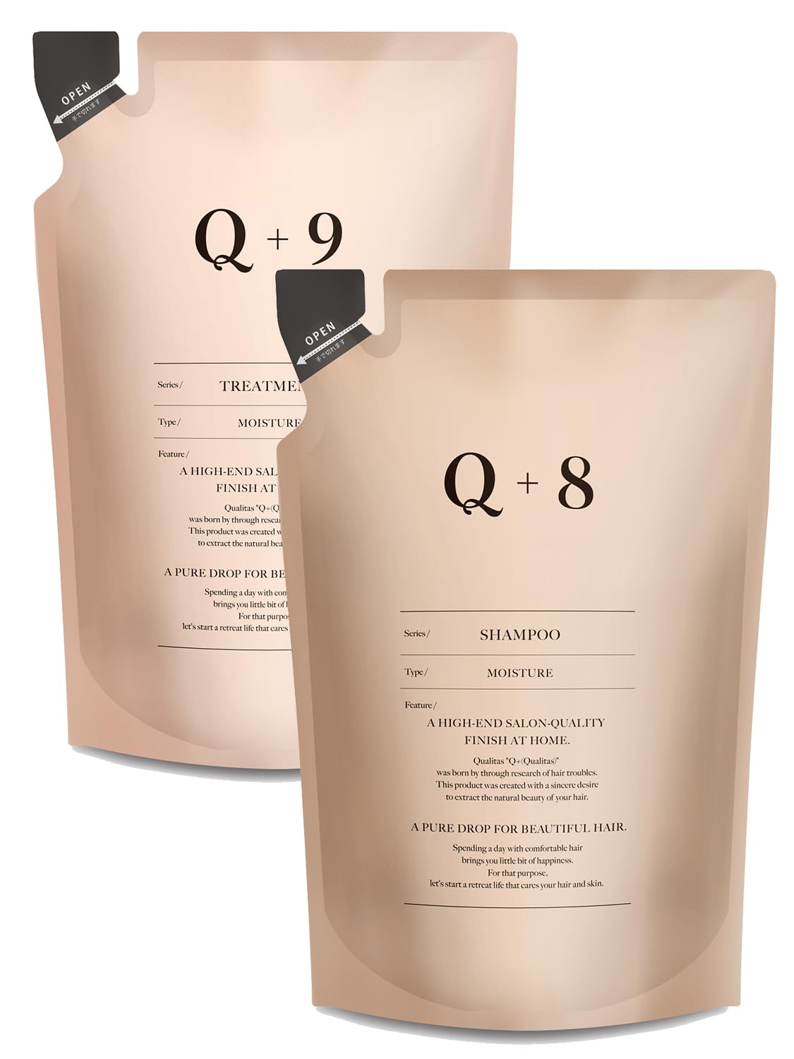 6点【取引中】 Q+ クオリタス 美容院 美容室 サロン  ヘアケア [ モイスチャー ] シャンプー トリートメント セット アミノ酸シャンプー 美容室専売品 ヘアケアギフトセット スウィート・フローラルの香り (ボトル・400ml/400g) Amazon | Q+ クオリタス [ モイスチャー ] シャンプー トリートメント